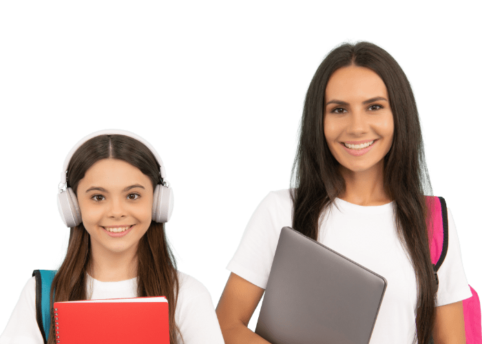 madre e hija educación online